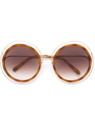 Shop Chloé Carlina Sunglasses