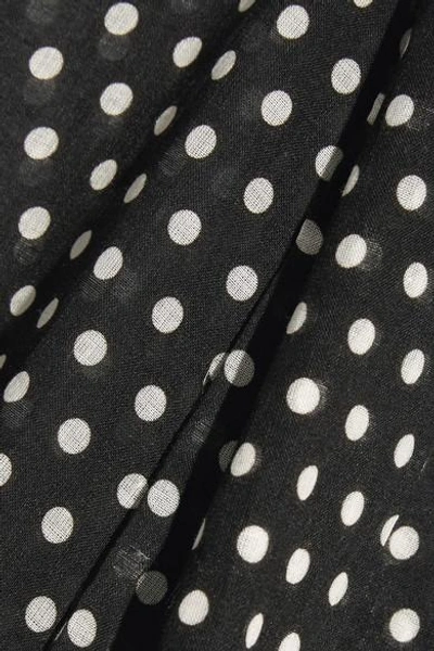 Shop Lisa Marie Fernandez Polka-dot Cotton Maxi Skirt