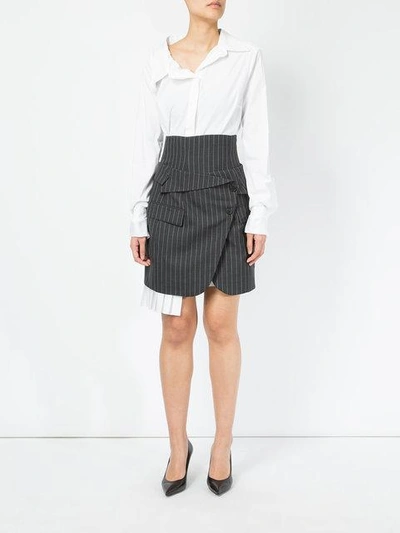 Shop Monse Pinstripe Skirt