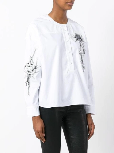 Shop Carven Embroidered Shirt - White