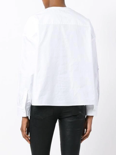 Shop Carven Embroidered Shirt - White