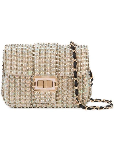Shop Monique Lhuillier Embellished Bianca Shoulder Bag