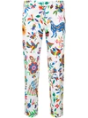 MILLY floral-print cropped trousers,DRYCLEANONLY