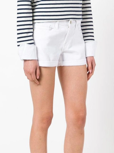 Shop Frame Cutoff Shorts In White