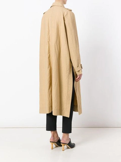 Shop Stella Mccartney Double Breasted Trench Coat