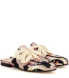 GUCCI PRINCETOWN EMBELLISHED BROCADE SLIPPERS,P00256159-7