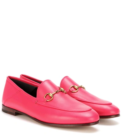 Shop Gucci Horsebit Leather Loafers