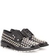 KENZO Embellished patent leather derby shoes