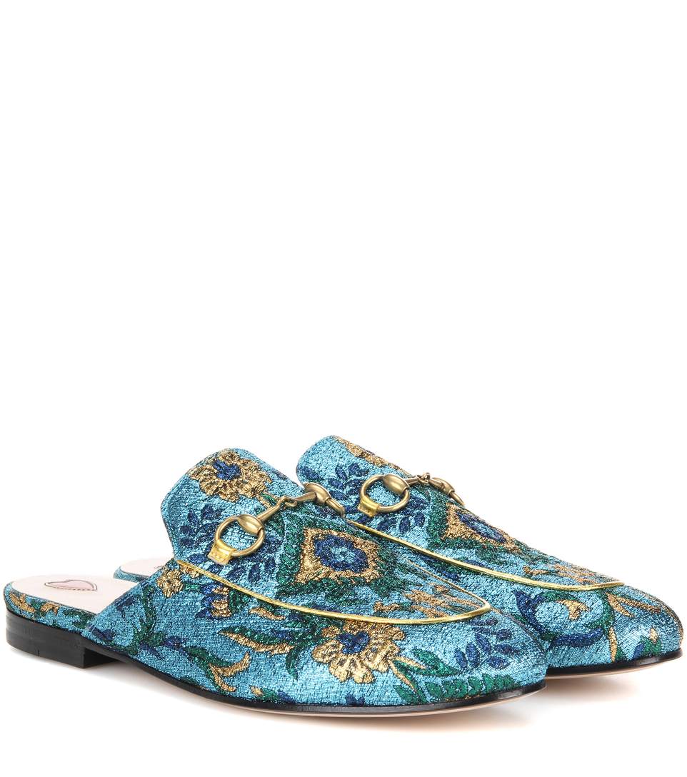 gucci brocade loafers