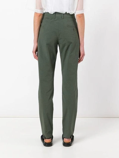 Shop Tomas Maier High Waist Chinos - Green