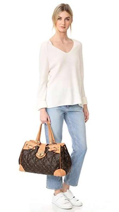 Shop Pre-owned Louis Vuitton Etoile Top Handle Shopper Bag (previously Owned) In Brown