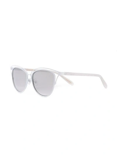 Shop Monique Lhuillier Cutout Sunglasses