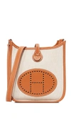 WHAT GOES AROUND COMES AROUND HERMES CANVAS EVELYNE BAG (PREVIOUSLY OWNED)