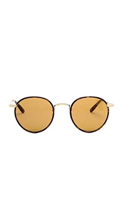 Shop Garrett Leight Wilson Sunglasses In Bourbon Tortoise/pure Brown