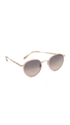 Garrett Leight Wilson Sunglasses In Ballet Pearl/deset Smoke