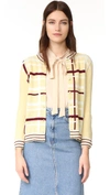 WHAT GOES AROUND COMES AROUND Chanel Plaid Cardigan Sweater (Previously Owned)