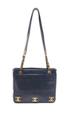 CHANEL CHANEL NAVY CAVIAR CC TOTE (PREVIOUSLY OWNED)