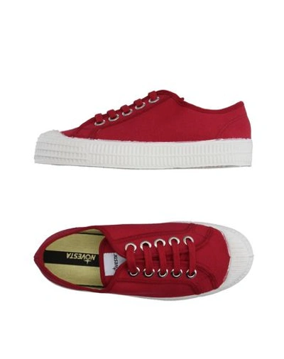 Shop Novesta Sneakers In Maroon