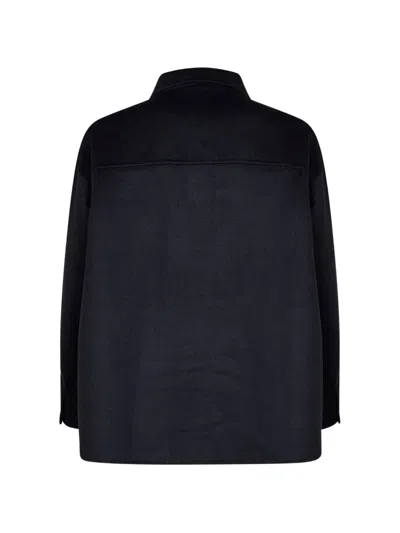 Kaos Drop-shoulder Patch-pocket Jacket In Blue