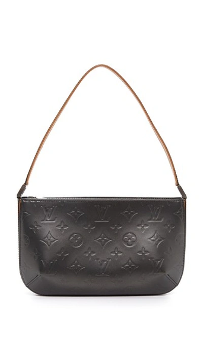 What Goes Around Comes Around Louis Vuitton Vernis Fowler Bag (previously Owned) In Black