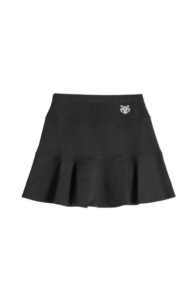 Kenzo Cotton Skirt In Black