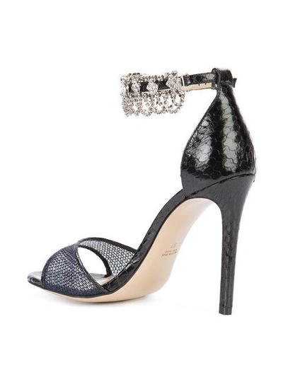 Shop Monique Lhuillier Crystal Embellished Sandals