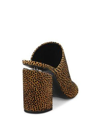 Shop Alexander Wang Avery Suede Dot Print Mules In Multi