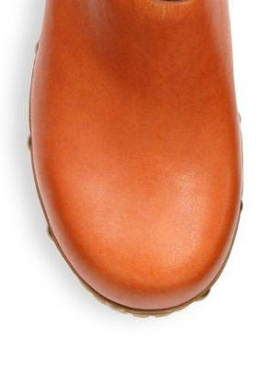 Shop See By Chloé Tasha Leather Clogs In Natural