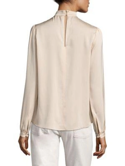 Shop A.l.c Liza Stretch-silk Choker Top In Whisper