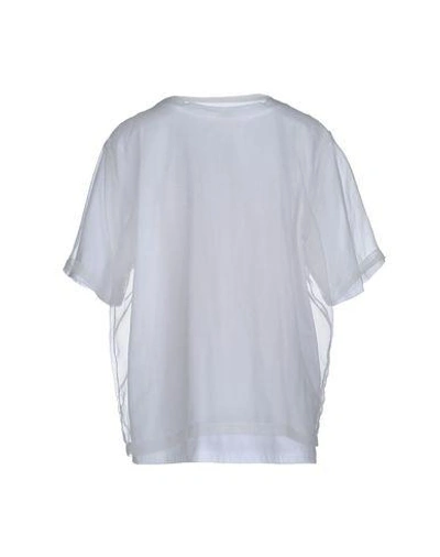 Shop Steve J & Yoni P T-shirts In White
