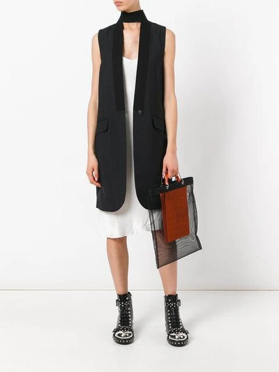 Shop Givenchy Mesh Shopping Bag In Black