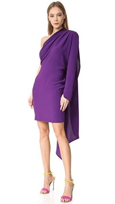 Shop Gareth Pugh Scarf Dress In Purple