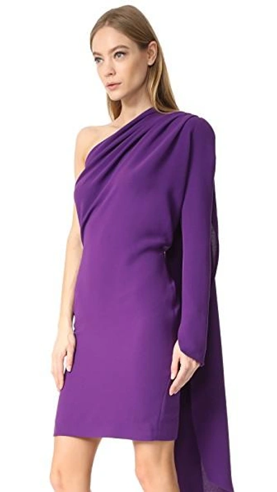 Shop Gareth Pugh Scarf Dress In Purple