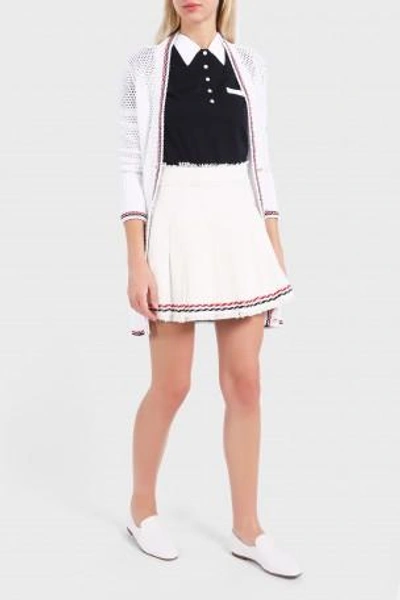 Shop Thom Browne Pleated Mini Skirt