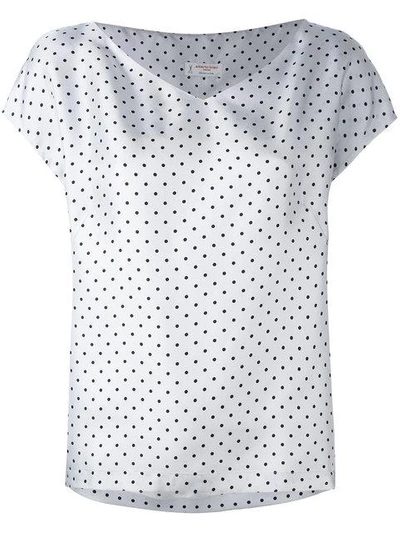 Shop Alberto Biani Polka Dot T-shirt - Grey