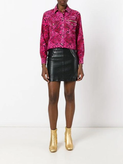 Shop Philipp Plein Printed Shirt - Pink