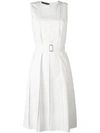 CALVIN KLEIN COLLECTION BELTED PLEATED DRESS,W72D073VW02012064579