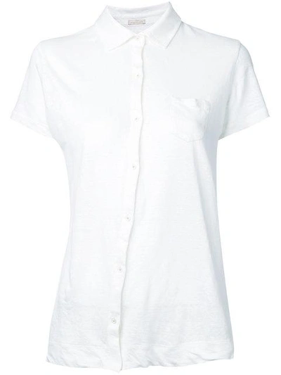 Shop Massimo Alba Off-center Button Fastening Shirt In White