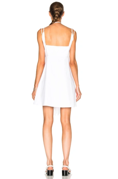 Shop Carven Tank Wrap Dress In Blanc Optique