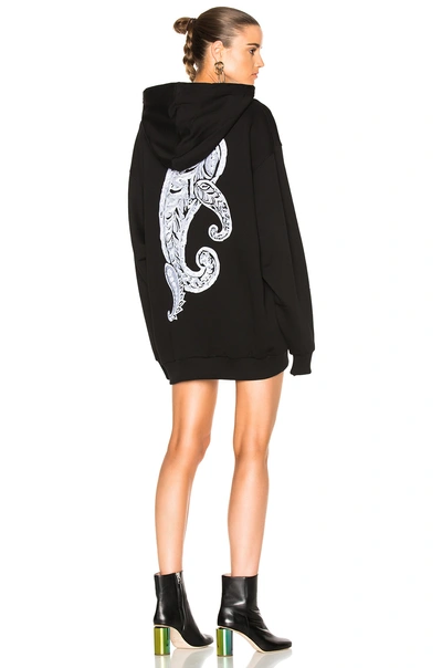 Acne Studios Yala Paisley Fleece Sweatshirt In Black