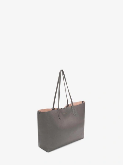 Shop Alexander Mcqueen Small Shopper In Graphite