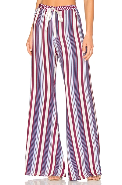 Alexis Seraphine Stripe Silk Pants In Multicolor