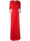 BLUMARINE lace detail long gown,DRYCLEANONLY