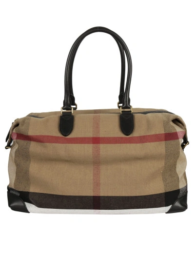 Burberry Kingswood Holdall In Brown