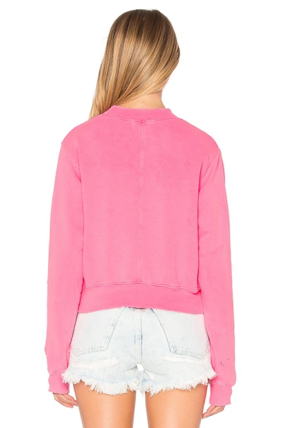 Shop Cotton Citizen The Milan Cropped Sweatshirt In Pink
