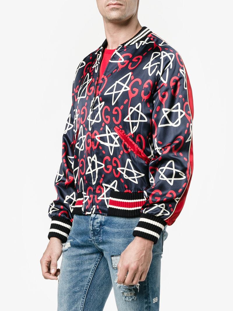 gucci ghost bomber jacket