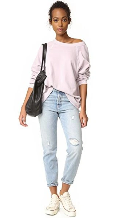 Shop Wildfox Sommers Sweatshirt In Lilac Dawn