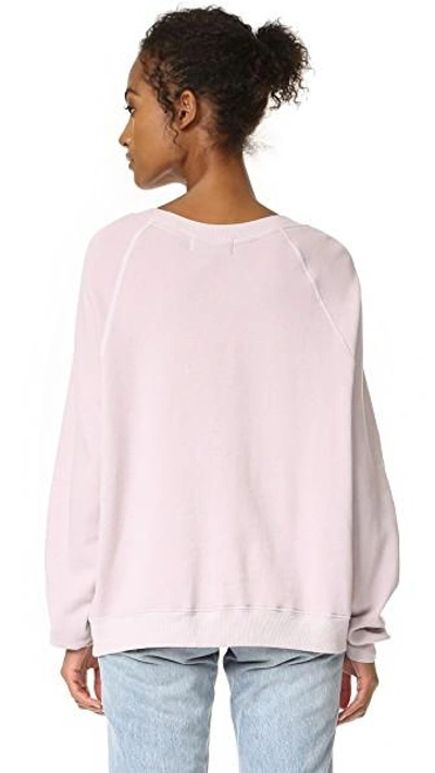 Shop Wildfox Sommers Sweatshirt In Lilac Dawn