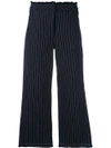 ALEXANDER WANG T cropped pinstriped trousers,403706S17