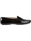 TOD'S 'Gommino' driving shoes,PATENTLEATHER100%